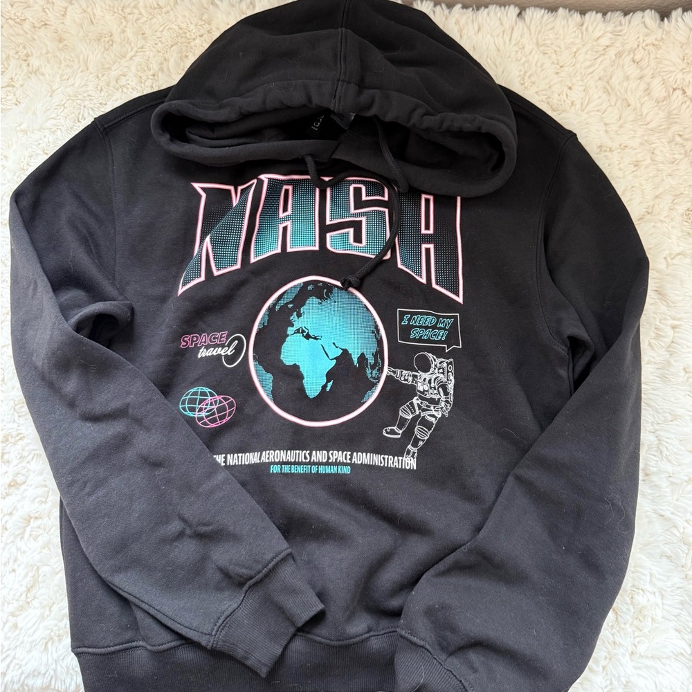 H&M Black NASA Hoodie